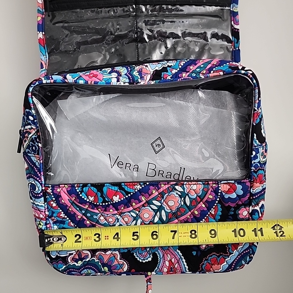 Vera Bradley Grand Hanging Organizer Haymarket Paisley Travel Toiletry Bag NWT - Picture 7 of 10